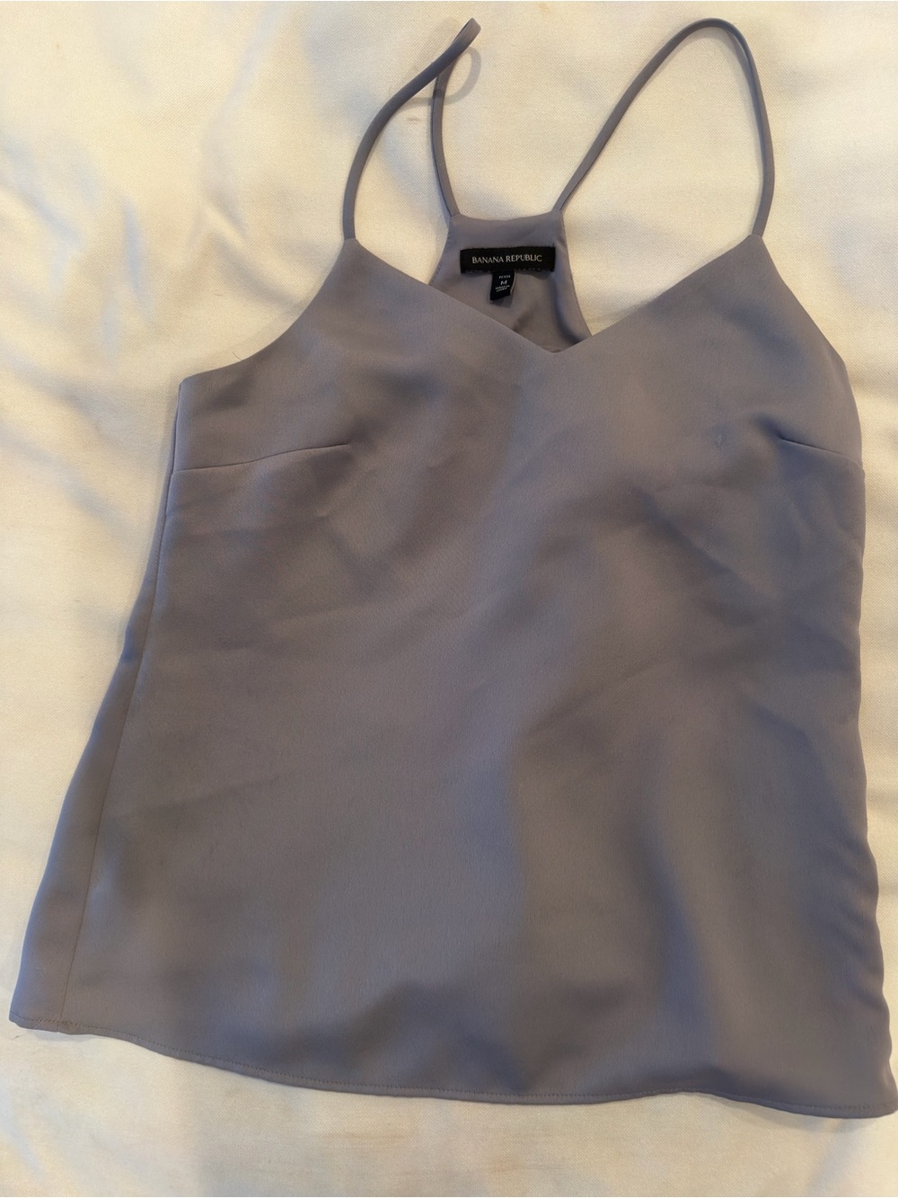 Banana Republic Women's Slate Gray Spaghetti Strap V-Neck cami top